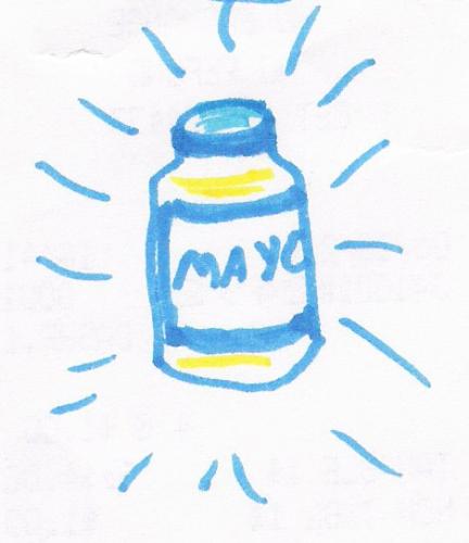 jar of mayo - A quick sketch of a jar of mayo.