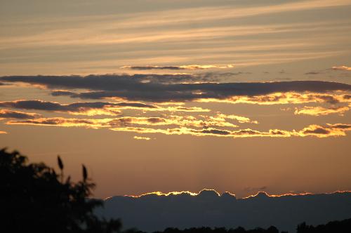clouds - sunset in the clouds