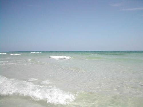 Picture of the beach and the ocean - This a picture I took while on vacation in Florida on Seagrove Beach, which is inbetween Panama City and Destin. Beautiful beaches!