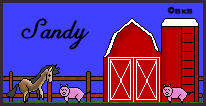 Down on the farm - A pixel sig tag I made from scratch using a program called paint shop pro.