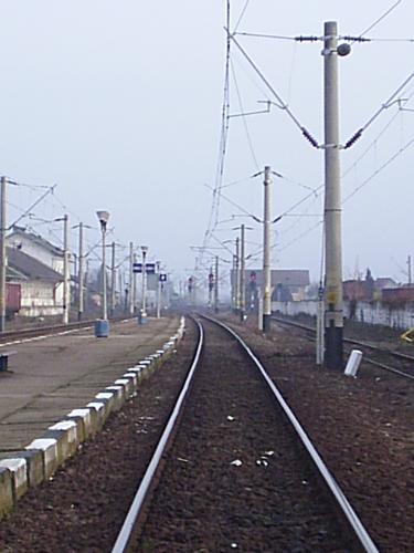 train tracks - waiting for the train in alba iulia