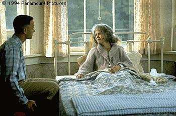 forrest gump -  Gump with his mother,the one he loves most.