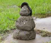 Mudman - My cousins mudman he made after all the rain. Who says kids arent creative? LOL