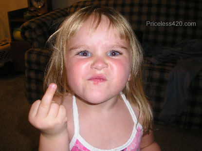 The cutest finger - how F*&^ed must ure luck be to have THIS thrown at your face!!!!