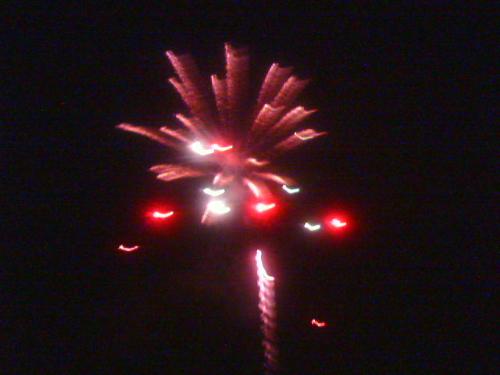 A picture of some of the fireworks I took last nig - A picture of some of the fireworks I took last night they were so pretty.