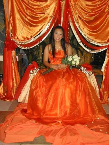 Bridge - Here a different bridge...with an orange bride dress.