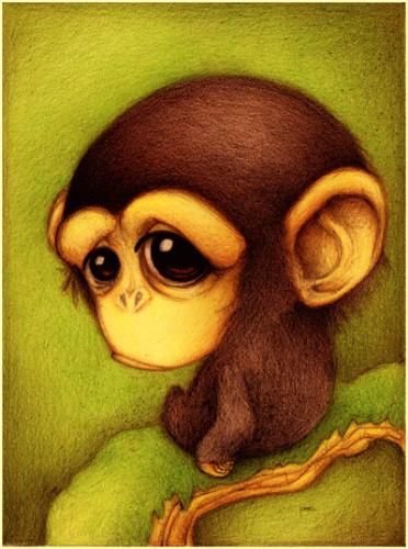 Monkey - A picture of a monkey from a deviant art user