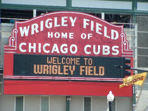 Chicago Cubs - Sign on the way into my first cubs game.