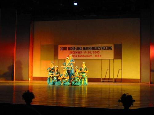 Dancing girls at India - At a mathematics meeting some Indian girls dancing.