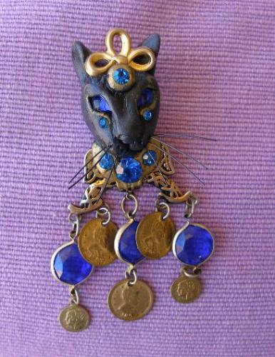 Cat Brooch - My first cat brooch I ever collected
