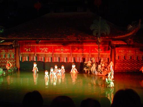 water puppet show - Famous, attractive and interesting water puppet show which I had seen in Vietnam.