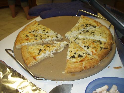 Italian White Pizza. - The pizza I made for Gourmet Pizza cooking club.