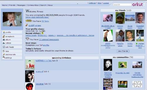 RA2_007 My Orkut page - My orkut page...