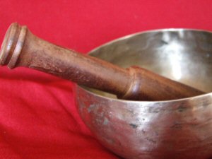 Tibetan Singing Bowl - Tibetan singing bowl that aids not only meditation, but also the vibrations are said to cleanse your soul.