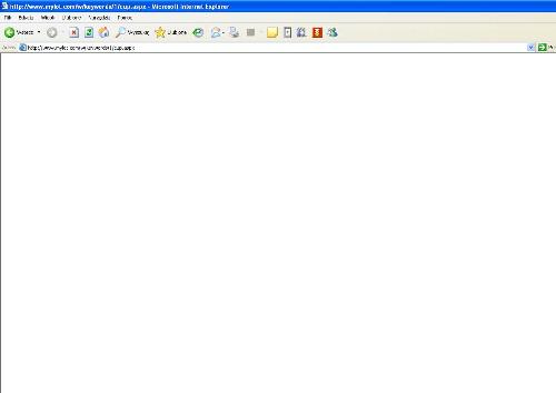 IE - Blank page - This is Internet Explorer blank page after clicking button Search