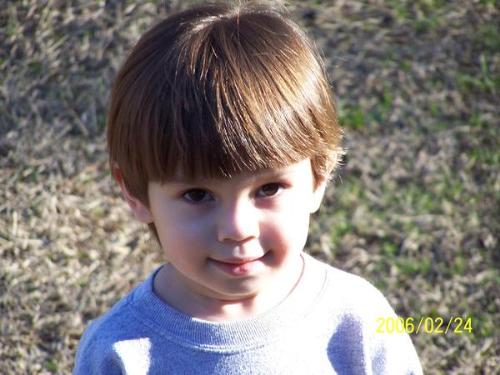 my little boy joshua - picture was taken outside our yard
