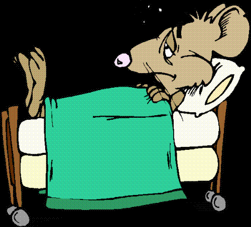 greenish_sick_rat_in_bed having a cold in the summ - greenish_sick_rat_in_bed having a cold in the summer time