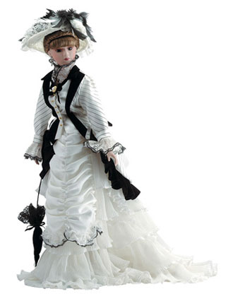 Porcelain doll Eliza - One of porcelain victorian Anastasian dolls