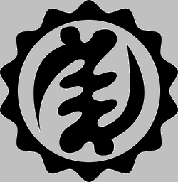 symbol - black on gray