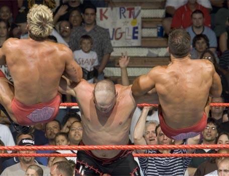 kane - kane with a double chockslam