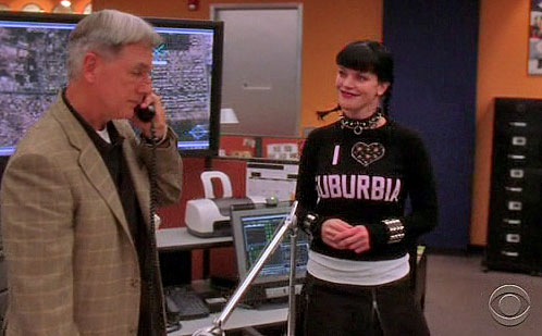Jethro and Abby - Jethro(Mark Harmon) aAbby(Pauley Perrette) in NCIS.
