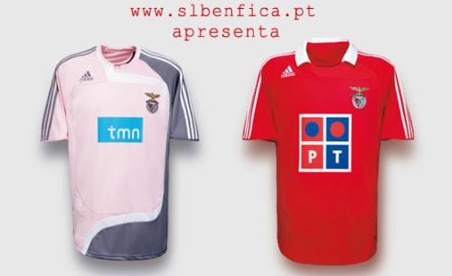 Benfica&#039;s jersey - The Benfica&#039;s 07/08 home & away jersey.