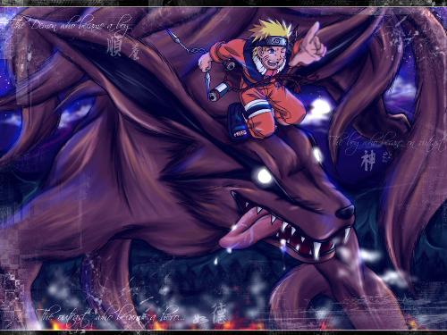 Naruto - Naruto an 9tails fox.