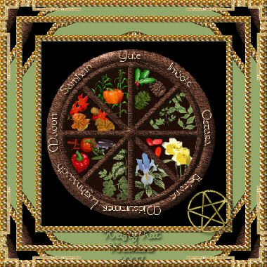 Wheel of the Year - I made this as a stationery header for one of the PSP tutorial groups that I am in.