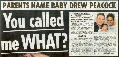 news paper clipping of funny name - This is the newspaper article about the funny name.