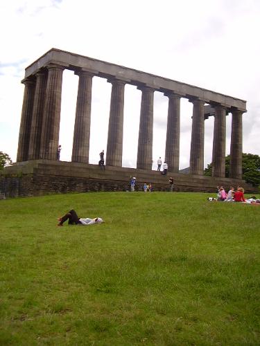calton hill,edinburgh - one of the seven hills in Edinburgh,Scotland.It is said that a trip to Edinburgh won't be complete without a walk up the calton hill.me and my family visited Edinburgh this june.