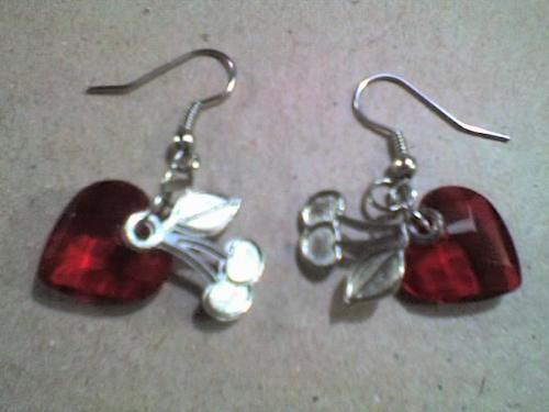 My Cherry Gum earrings! - I made this myself and now i am selling it on my own site!