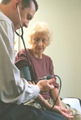 high blood pressure -  Regular check-up is essential for high blood pressure patients.