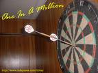 Darts - A type of game where pins are thrown on a specific number on a circular board to target. Popularly known in the UK, where most of the world champions came from.