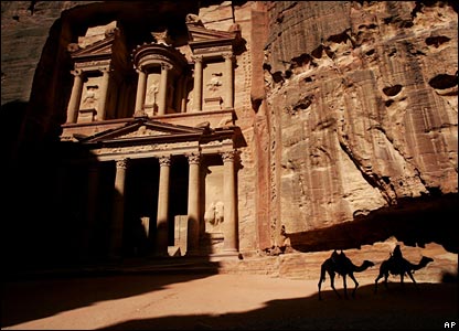 Jordan's Petra one of the New Seven Wonders of the - This location is most famed as being used in the Indiana Jones Films