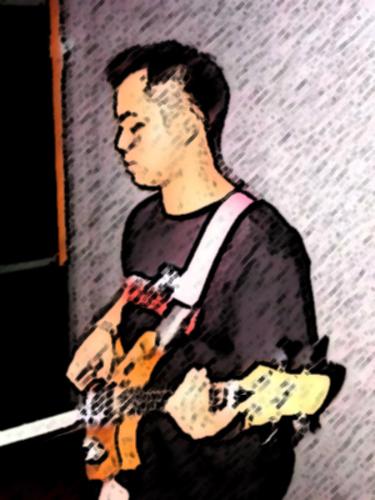 me on bass - jamming