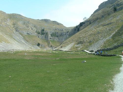 Goredale Scar - A few miles to go yet - Part of the malhamdale Meander. A hot hard day 25 mile to go