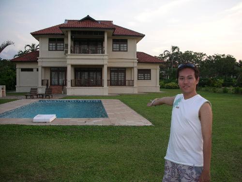 private pool - taken at the back of the villa