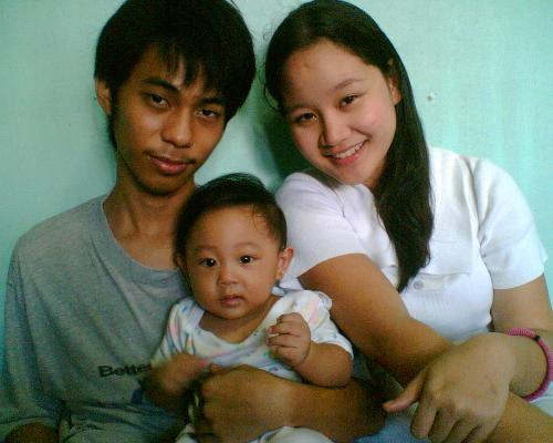 my happy family - my husband baby and i