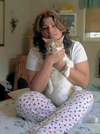 me and mauri sis cat - just relaxing torturing sis cat