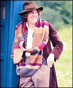 Tom Baker as Dr. Who - Way back in the mists of time... Tom Baker who now does voice-overs for Little Britain
