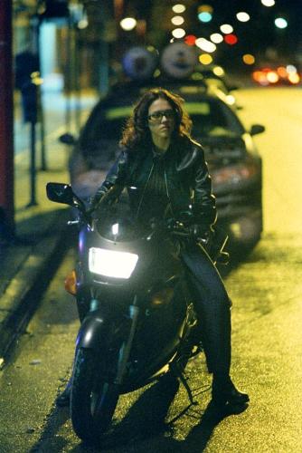 Jessica Alba - Jessica Alba as Max on motorcycle in Dark Angel