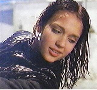 Jessica Alba - Jessica Alba with a lovely sly grin in Dark Angel