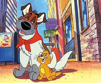 oliver and dodger - oliver and company film poster