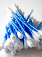 Q-tips - A pile of Q-tips, or cotton swabs, commonly used for cleaning your ears, but apparently not intended for that.