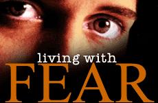 Living With Fear - an image logo portraying about living in fear