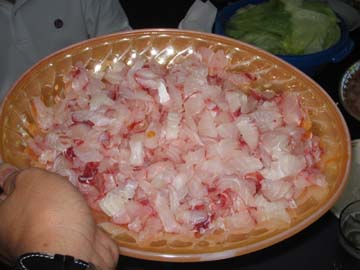 Sashimi - A plate of Sashimi I ate at San Jose.