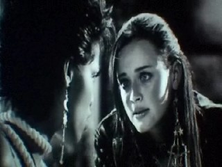 Rosario Dawson and Alexis Bledel - In Sin City, captive Gail, Rosario Dawson, confronts traitor Becky, Alexis Bledel.