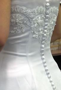 Wedding Gown 1 - Bluish Gray Oriental themed design