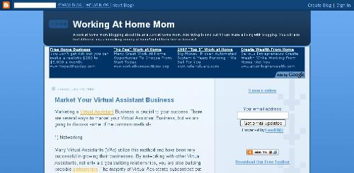 Working at Home Mom - this is one of the best blogs to find the best free work at home ideas and tips.