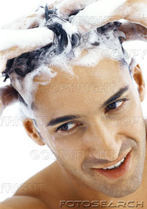 Shampooing the hair - The first thing I do when taking a bath is shampooing my hair